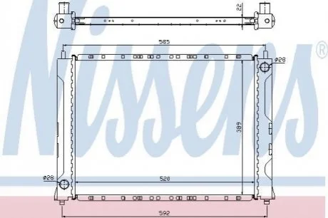 Радіатор для NISSENS 642161 фото товару