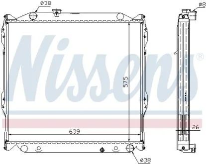 Радіатор охолоджування для NISSENS 64636A фото товару