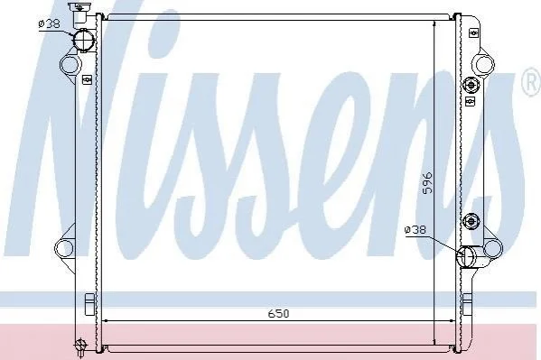 <strong>Радіатор TY LAND CRUISER 120(02-)3.0 TD(+)[OE 16400-30140] NISSENS 646806 (фото 1)</strong>