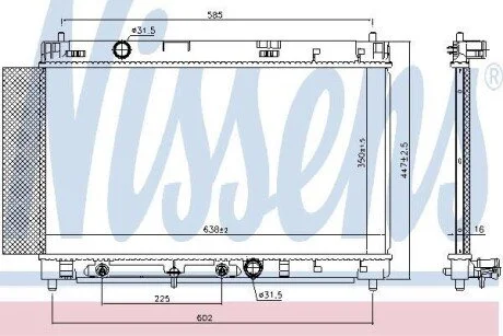 Радіатор для Toyota NISSENS 646942 фото товара