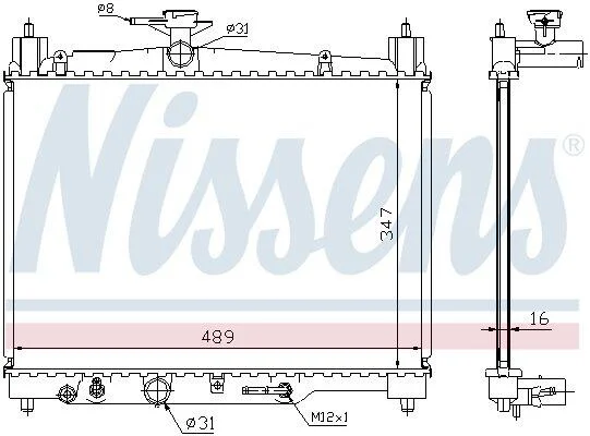 <strong>Радіатор NISSENS 64801 (фото 1)</strong>