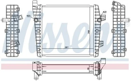 Радіатор для NISSENS 65320 фото товару