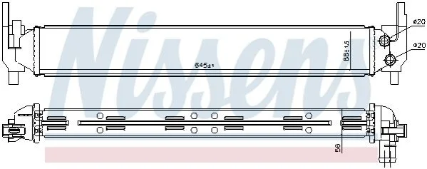 <strong>Радіатор AUDI A 1 / S 1 (8X) (10-) 1.4 TFSI NISSENS 65331 (фото 1)</strong>