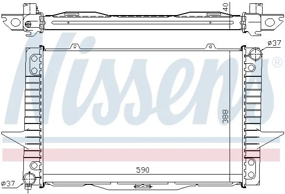 <strong>Радіатор охолоджування NISSENS 65536A (фото 1)</strong>