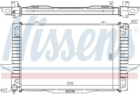 Радіатор охолоджування для NISSENS 65536A фото товару