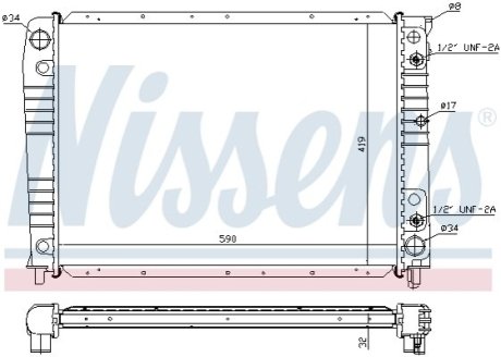 Радіатор охолоджування NISSENS 65537A (фото 1)