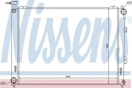 Радіатор охолоджування для NISSENS 66683 фото товару