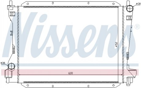 Радіатор NISSENS 66703 фото товару