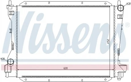 Радіатор для NISSENS 66703 фото товару