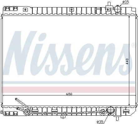 <strong>Радіатор охолоджування NISSENS 66759 (фото 1)</strong>