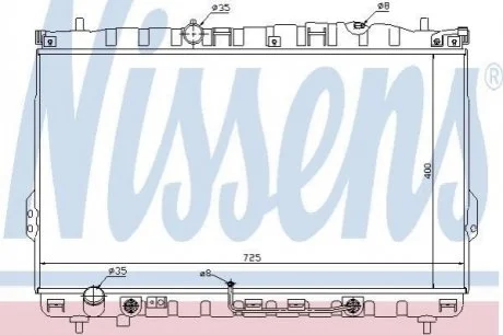 Радіатор охолоджування для NISSENS 67033 фото товару