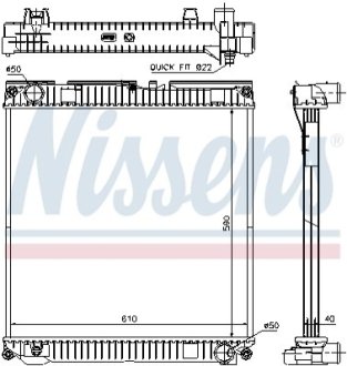 Радиатор системы охлаждения, MAN TG-L (05-) NISSENS 67224A фото товара