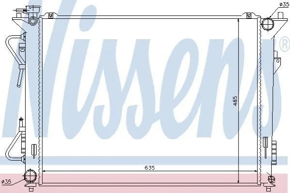 <strong>Радіатор охолоджування NISSENS 67508 (фото 1)</strong>