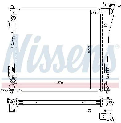 <strong>Радіатор HY i40(11-)1.7 CRDI[OE 253103Z100] NISSENS 67552 (фото 1)</strong>