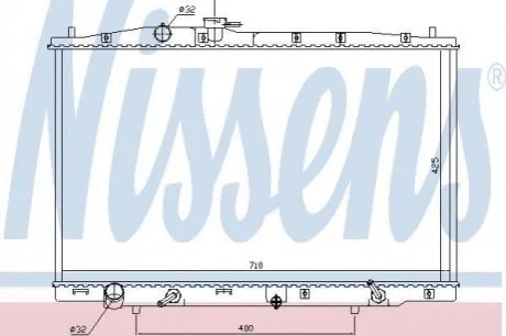 Радіатор для NISSENS 681393 фото товару