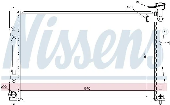 <strong>Радіатор охолоджування NISSENS 68185 (фото 1)</strong>