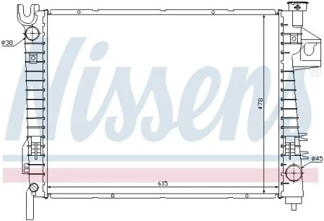 Радіатор для NISSENS 69018 фото товару