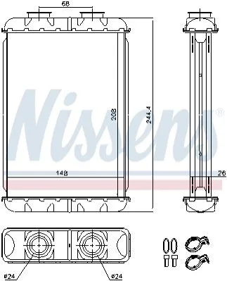 <strong>Пічка ALFA ROMEO SPIDER (939) (06-) 2.2 JTS NISSENS 70019 (фото 1)</strong>