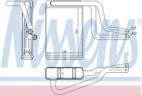 Радіатор охолодження для Ford NISSENS 71744 фото товару