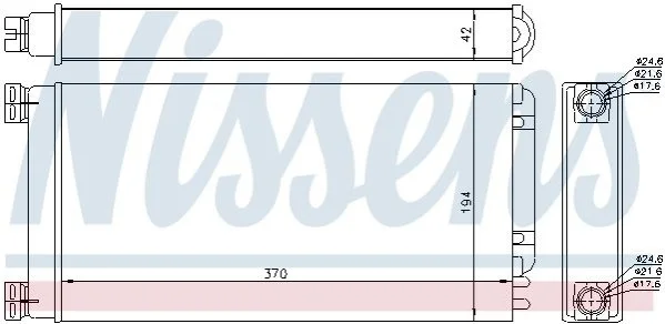 <strong>Радиатор печки MAN TG-L (05-) |MAN TG-M (05-) |MAN TG-S (07-) |MAN TG-X (07-) |MAN TG-A (02-) NISSENS 71926 (фото 1)</strong>