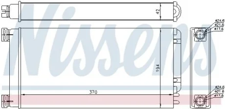 Радіатор пічки MAN TG-L (05-) | MAN TG-M (05-) | MAN TG-S (07-) | MAN TG-X (07-) | для NISSENS 71926 фото товару