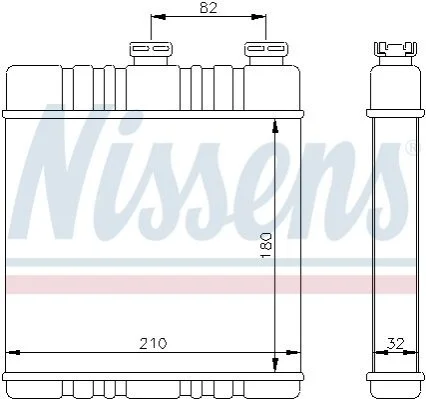 <strong>Радіатор опалення NISSENS 72660 (фото 1)</strong>
