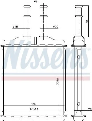 <strong>Радіатори опалення NISSENS 76505 (фото 1)</strong>