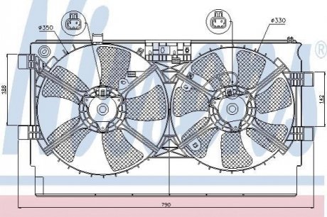 Вентилятор радіатора NISSENS 85635 (фото 1)