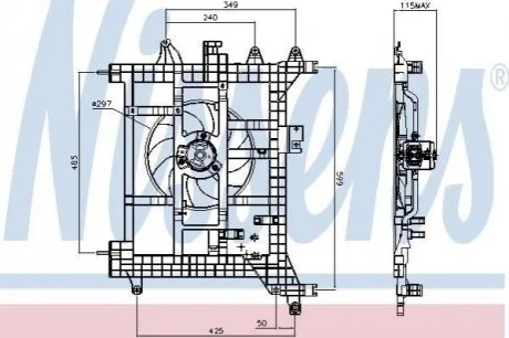 Вент-р RN DUSTER(10-)1.5 dCi(+)[OE 8200880554] для NISSENS 85711 фото товару