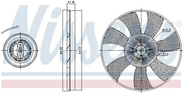 <strong>Віскомуфта NISSENS 86220 (фото 1)</strong>