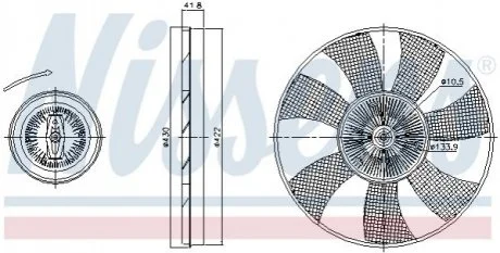 Віскомуфта для Volkswagen NISSENS 86220 фото товару