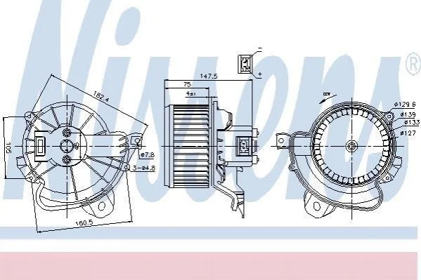 <strong>Вентилятор салону NISSENS 87086 (фото 1)</strong>