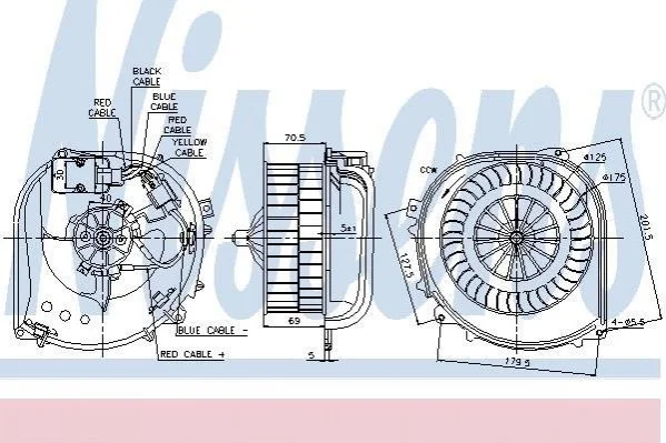 <strong>Вентилятор салону NISSENS 87100 (фото 1)</strong>