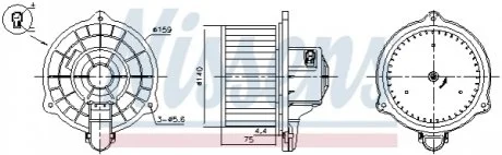 Вентилятор салону для NISSENS 87389 фото товару
