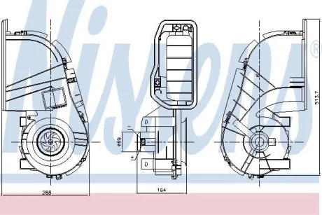Вентилятор пічки RENAULT CLIO (1998) 2.0 для NISSENS 87394 фото товара
