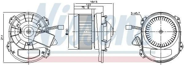 <strong>Вентилятор салону NISSENS 87430 (фото 1)</strong>