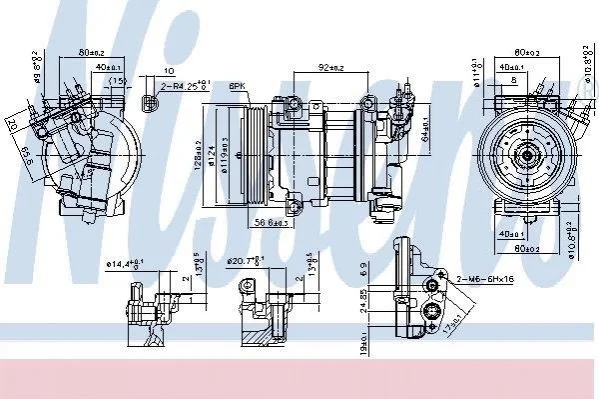 <strong>Компресор кондиціонера NISSENS 890051 (фото 1)</strong>