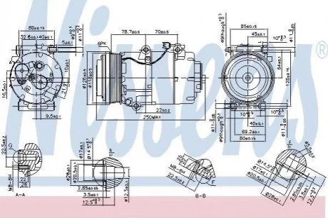 Компресор кондиціонера для Ford, Volvo NISSENS 890090 фото товару