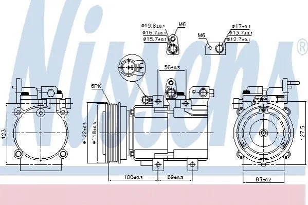 <strong>Компресор кондиціонера First Fit NISSENS 890130 (фото 1)</strong>