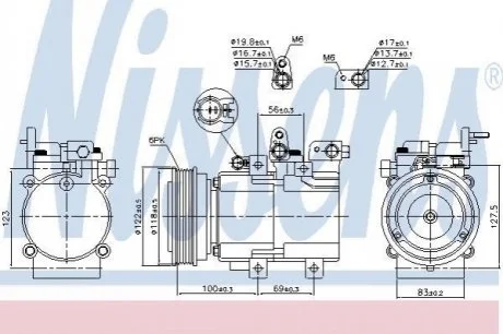 Компресор кондиціонера First Fit для NISSENS 890130 фото товару