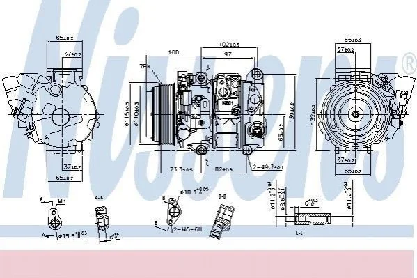 <strong>Компресор кондиціонера First Fit NISSENS 890143 (фото 1)</strong>