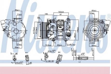 Компресор кондиціонера First Fit NISSENS 890143 фото товару