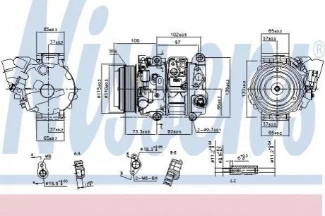 Компресор кондиціонера First Fit для NISSENS 890143 фото товару