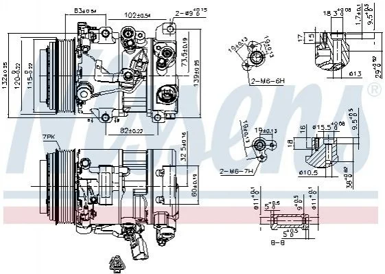 <strong>Компресор кондиціонера NISSENS 890156 (фото 1)</strong>