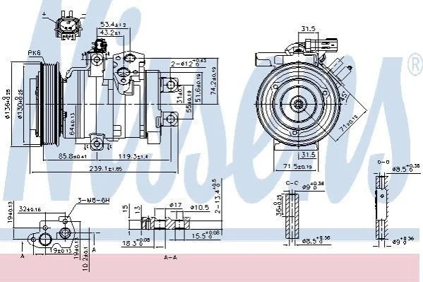 <strong>Компресор кондиціонера NISSENS 890162 (фото 1)</strong>