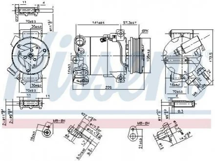 Компресор кондиціонера First Fit для Ford NISSENS 890215 фото товару