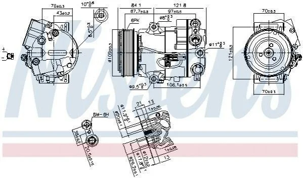 <strong>Компресор кондиціонера NISSENS 890259 (фото 1)</strong>