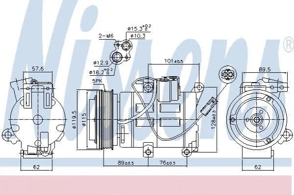 <strong>Компресор кондиціонера First Fit NISSENS 890315 (фото 1)</strong>