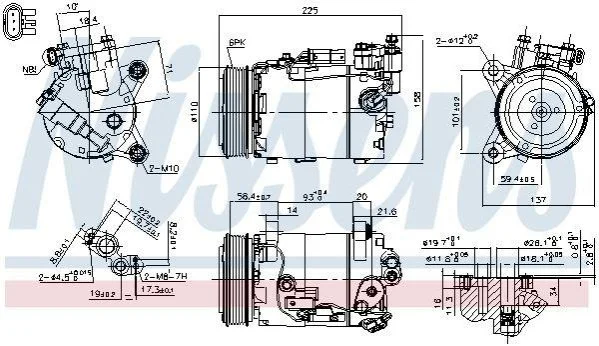 <strong>Компресор кондиціонера First Fit NISSENS 890600 (фото 1)</strong>
