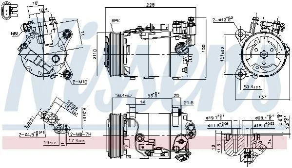 <strong>Компресор кондиціонера First Fit NISSENS 890601 (фото 1)</strong>